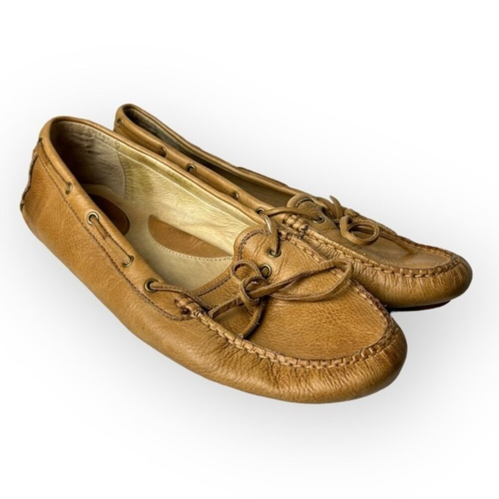 Frye Brown  Reagan Campus Driver LeatherMoccasins 11